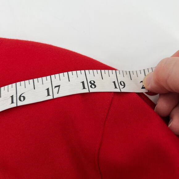 Vintage Harrison Kent Skirt Suit Womens 2 Red Gold-tone Crested Button 2 pc READ - Picture 10 of 14